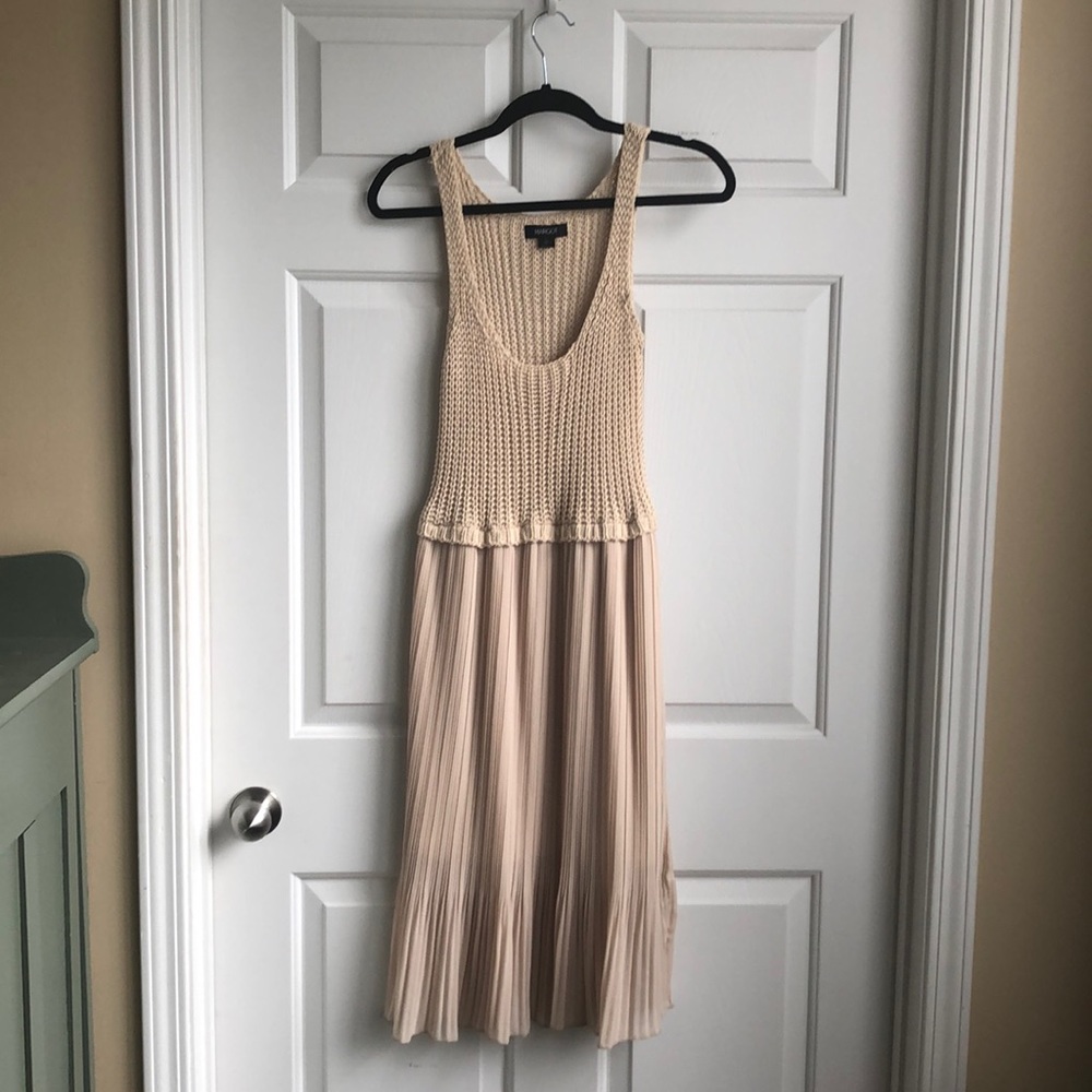 UO crochet dress pleated skirt